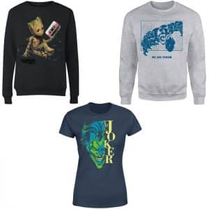 promo t Shirts Sweat Marvel DC Comics zavvi 12 10 19