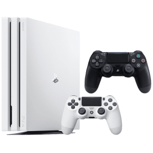 ps4-pro-blanche-2-manettes-blanche noire