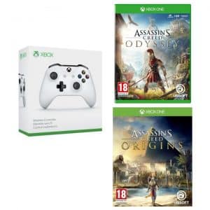 pack promo manette 2 jeux assassin's creed odyssey et origins