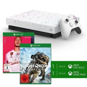 Xbox One X Hyper Space + 2 jeux fifa 20 ghost recon breakpoint