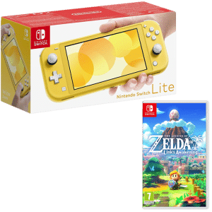 nintendo switch lite jaune zelda links awakening