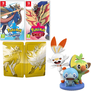 pokemon sword shield figurine steelbook switch