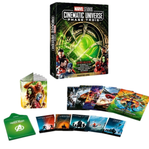 COFFRET COLLECTOR MARVEL PHASE 3 PARTIE 1 5 FILMS EN BLU RAY GOODIES detoure