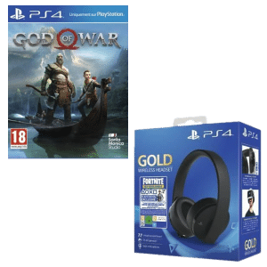 god of war ps4 casque sans fil gold