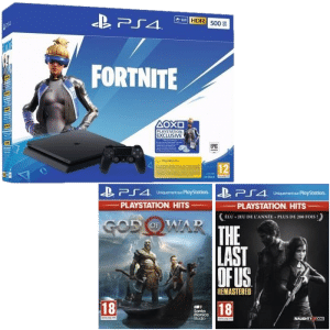 pack ps4 slim 500 Go fortnite god of war the last of us remastered playstation ps hits