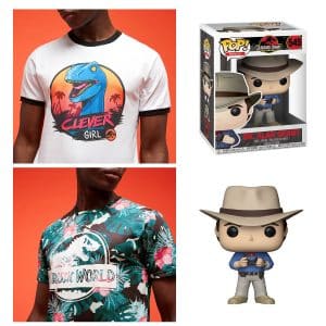 promo t shirts jurassic park funko pop grant