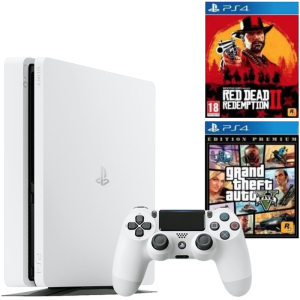 ps4 slim blanche red dead redemption 2 gta 5 premium