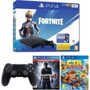ps4 slim fortnite ctr uncharted 4 2 manettes