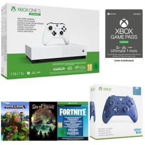 xbox-one-s-all-digital-manette sport blue gamepass