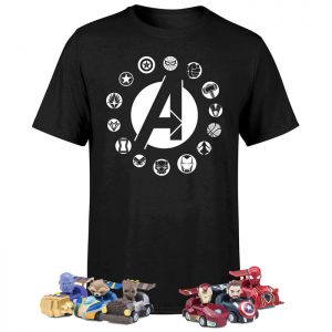 Lot 1 T Shirt Avengers 6 petites voitures 6 stylos Beast Kingdom