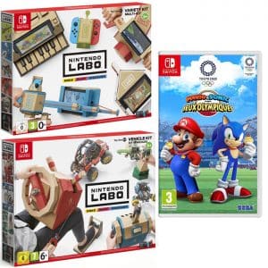 Mario et Sonic Aux Jo De Tokyo Nintendo Labo Multi Kit Vehicle Kit Jeu Nintendo Switch