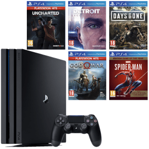 PS4 Pro 1To Noire Days Gone Detroit Become Human God of War SpiderMan GOTY Uncharted lost legacy ps hits
