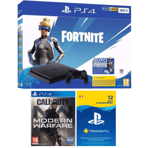 PS4 Slim 500 Go Fortnite COD Modern Warfare12 mois de PSN