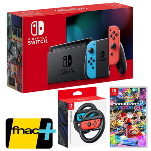 nouvelle switch volant mario kart 8 deluxe carte fnac plus