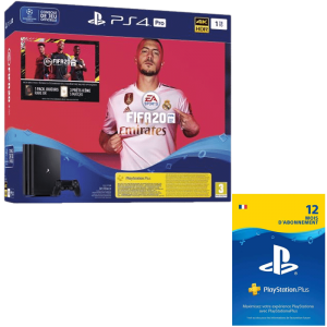 pack ps4 pro fifa 20 abonnement 12 mois psn plus