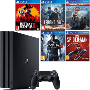 ps4 pro red dead redemption 2 spiderman god of war ps hits resident evil 2 remake uncharted 4