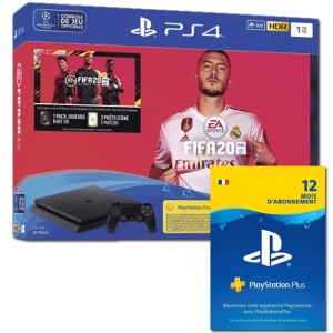 ps4 slim 1to fifa 20 abonnement 12 mois ps plus