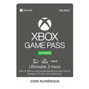 ABONNEMENT XBOX GAME PASS ULTIMATE 3 MOIS pas cher