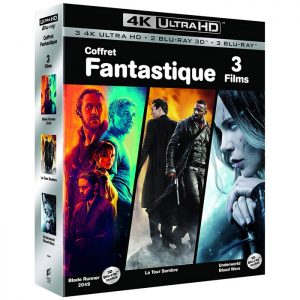 COFFRET FANTASTIQUE blu ray 4K UHD Blade Runner 2049 La tour sombre Underworld Blood Wars
