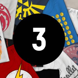 Lot mystere de 3 T-Shirt Geek