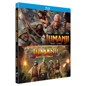 coffret jumanji 2 films blu ray next level bienvenue dans la jungle visuel produit