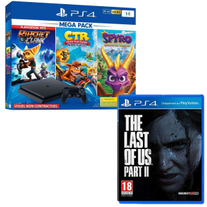 ps4 slim megapack avec last of us 2 offert