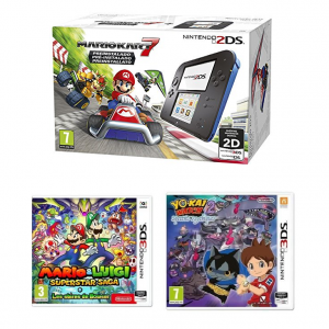 switch 2ds mario kart 7 avec 2 jeux