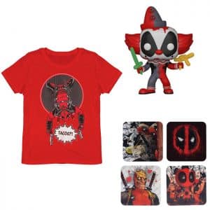 lot deadpool t shirt funko dessous de verres