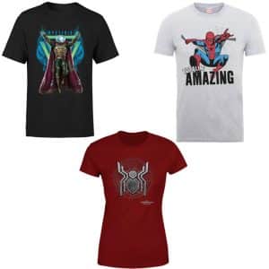 t shirt spiderman far from home zavvi