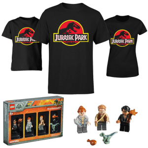 visuel produit promo jurassic park zavvi avec lego