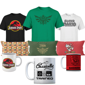 visuel produit t shirt coussin et mug promo zavvi