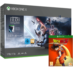 visuel produit xbox one x star wars jedi fallen order dragon ball kakarot one
