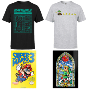 t-shirt affiche metallique nintendo