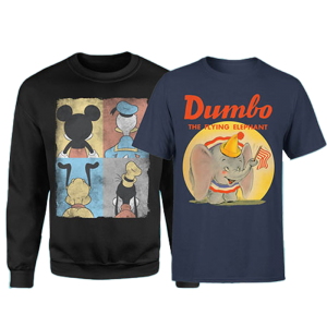 promo disney produits dérivés sweat et t shirts