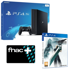 ps4 pro final fantasy 7 remake carte fnac visuel produit