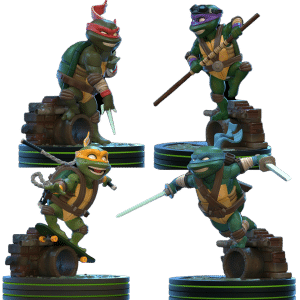 figurines tortues ninja en préco visuel produit