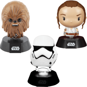 lot de 3 lampe star wars icon light zavvi