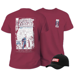 promo t shirt avec casquette ou bonnet marvel visuel produit