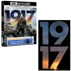 1917 blu ray 4k avec blu ray affiche 1917