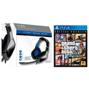 gta 5 premium ps4 avec casque audio ps4 visuel produit