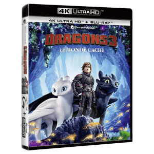 dragons 3 blu ray 4K visuel produit
