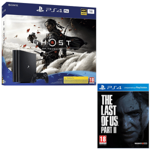 visuel produit pack ps4 pro ghost of tsushima last of us 2