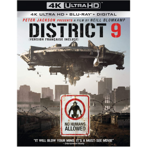 district 9 blu ray 4K visuel produit