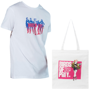lot t-shirt tote bag birds of prey