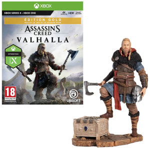 assassin's creed valhalla gold xbox avec figurine visuel produit