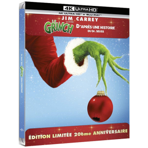 blu ray 4k steelbook + blu ray the grinch visuel produit