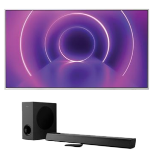 visuel produit promo TV 4K Philipps 70PUS8545 avec barre de son offerte
