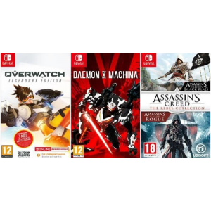 overwatch legendary edition daemon x machina assassin's creed rebel collection switch