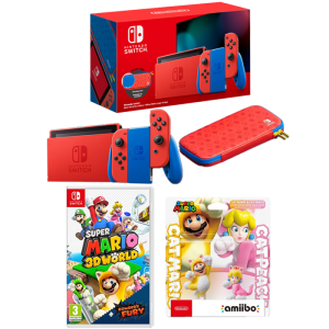 switch mario 3D world amiibo peach mario chat edition mario visuel produit