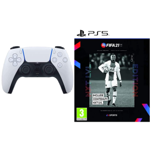 manette PS5 avec FIFA 21 PS5 visuel produit